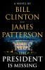 Book cover for "The president is missing"