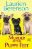 Book cover for "Murder at the puppy fest".