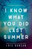 Book cover for "I know what you did last summer"
