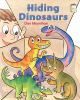 Book cover for "Hiding dinosaurs".