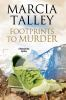 Book cover for "Footprints to murder".