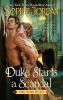 Book cover for "The duke starts a scandal".