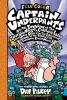 Book cover for "Captain Underpants and the invasion of the incredibly naughty cafeteria ladies from outer space (and the subsequent assault of the equally evil lunchroom zombie nerds)".