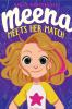 Book cover for "Meena meets her match".