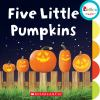 Book cover for "Five little pumpkins".
