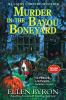Book cover for "Murder in the bayou bone-yard".