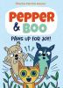 Book cover for "Paws up for joy!".