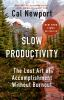 Book cover for "Slow productivity"