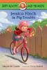 Book cover for "Jessica Finch in pig trouble".