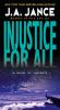Book cover for "Injustice for all".