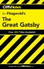 Book cover for "CliffsNotes, Fitzgerald's The great Gatsby".