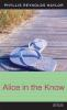 Book cover for "Alice in the know".