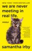Book cover for "We are never meeting in real life"
