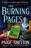 Book cover for "The burning pages".