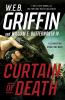 Book cover for "Curtain of death".