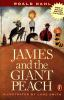 Book cover for "James and the giant peach"