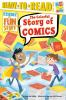 Book cover for "The colorful story of comics".