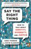 Book cover for "Say the right thing"
