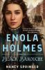 Book cover for "Enola Holmes and the black barouche".