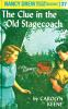 Book cover for "The clue in the old stagecoach".