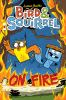 Book cover for "Bird & Squirrel on fire".