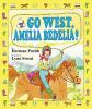 Book cover for "Go west, Amelia Bedelia!".