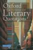 Book cover for "The Oxford dictionary of literary quotations".