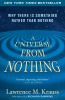 Book cover for "A universe from nothing"