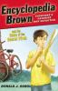 Book cover for "Encyclopedia Brown and the case of the secret pitch".