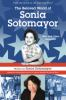 Book cover for "The beloved world of Sonia Sotomayor"