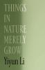 Book cover for "Things in nature merely grow"