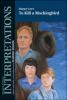 Book cover for "Harper Lee's To kill a mockingbird".