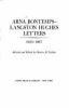 Book cover for "Arna Bontemps-Langston Hughes letters, 1925-1967"