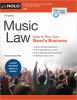 Book cover for "Music law".