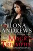 Book cover for "Magic triumphs".