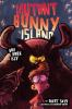 Book cover for "Mutant bunny island".