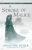 Book cover for "A stroke of malice".