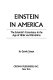 Book cover for "Einstein in America".