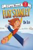 Book cover for "Flat Stanley on ice".
