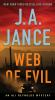 Book cover for "Web of evil".
