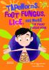 Book cover for "Tapeworms, foot fungus, lice, and more".