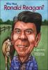 Book cover for "Who was Ronald Reagan?".