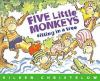 Book cover for "Five little monkeys sitting in a tree"