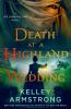 Book cover for "Death at a Highland wedding".