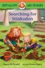 Book cover for "Searching for stinkodon".