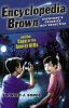 Book cover for "Encyclopedia Brown and the case of the secret UFOs".