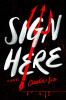 Book cover for "Sign here"