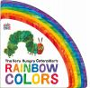 Book cover for "The Very Hungry Caterpillar's rainbow colors".