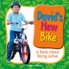 Book cover for "David's new bike".