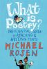 Book cover for "What is poetry?".